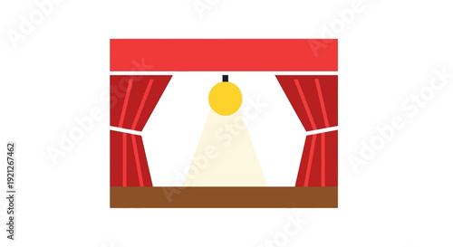 Theater Stage with Spotlight