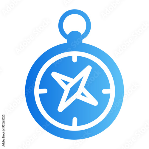 Old compass Line Gradient Icon