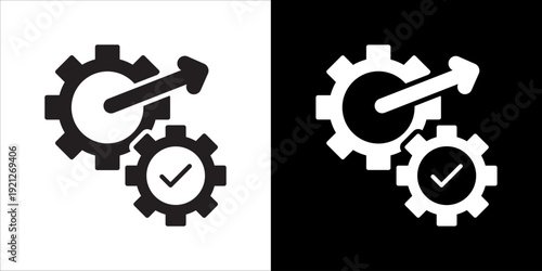 Workflow Icon Sheet Black And White