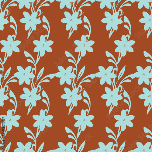 Seamless pattern from bouquet cute floral Traditional ornament yellow floral pattern,Abstract seamless simple floral pattern. Flower pattern. Spring pattern. used for textile, wallpaper, card 
