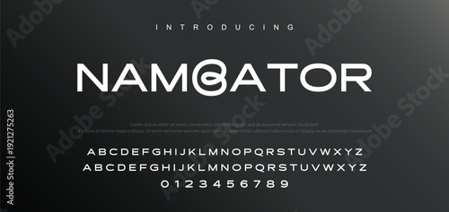 Future modern alphabet font. Typography urban style fonts for sport, technology, digital, movie logo design