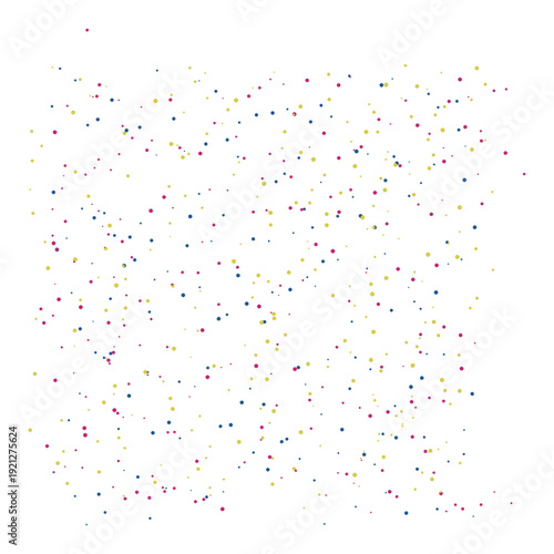 Vibrant colorful dots pattern on white background