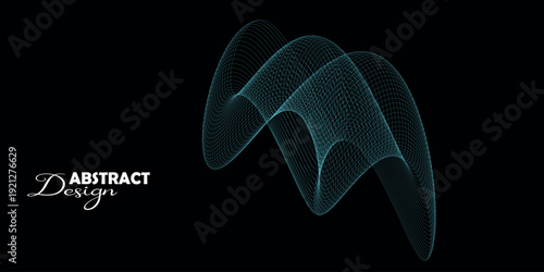 Abstract design with geometric patterns and shapes