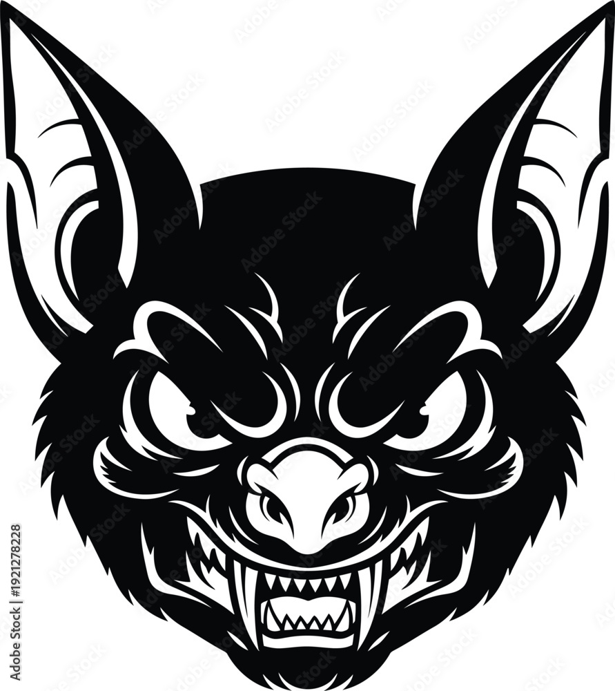 Obraz premium Fierce bat creature illustration