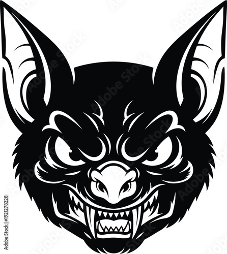 Fierce bat creature illustration