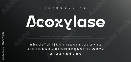 Abstract modern urban alphabet fonts. Typography sport, technology, fashion, digital, future creative logo font. vector illustration