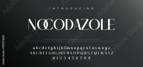 Abstract modern urban alphabet fonts. Typography sport, technology, fashion, digital, future creative logo font. vector illustration