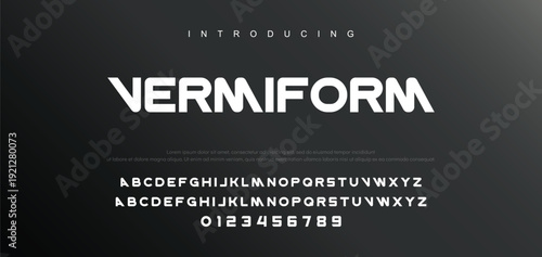 Abstract modern urban alphabet fonts. Typography sport, technology, fashion, digital, future creative logo font. vector illustration