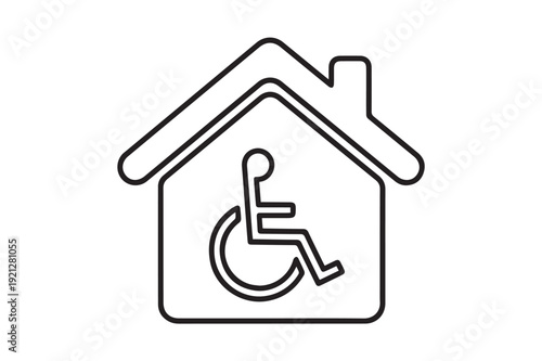 Accessible Home Living Icon