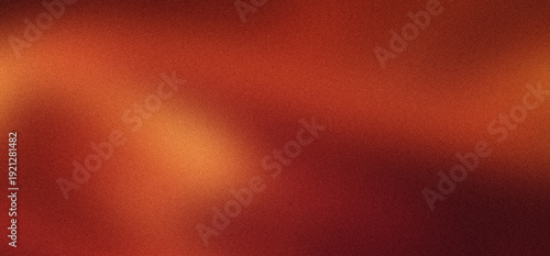 Foto Warm gradient background with soft orange and deep red hues, featuring a subtle grain texture and gentle light leaks creating a blurred, atmospheric effect