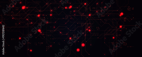 Hacker Attack Cyber Security Digital Data Breach Computer Fraud Red Code Cyberattack Screen Alert. Malware Internet Crime Cybersecurity Software Technology System Network Protection. Vector Concept