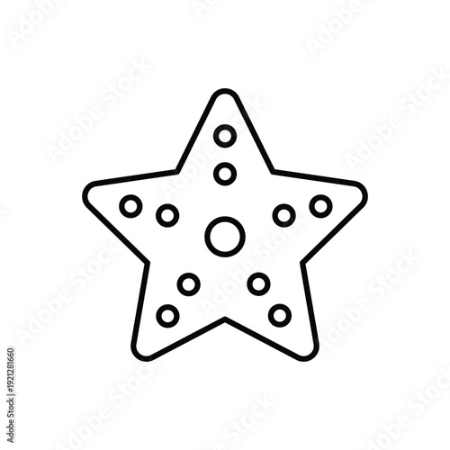 Starfish  vector icon