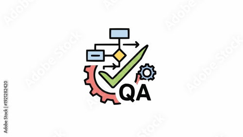 Quality Assurance Checkmark Logo Icon.