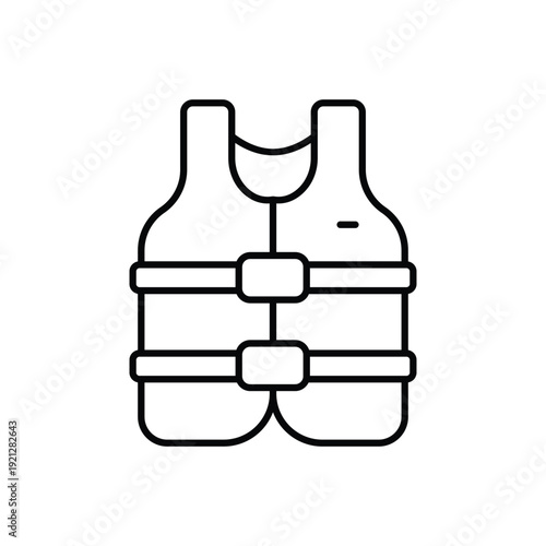 Flotation Vest vector icon