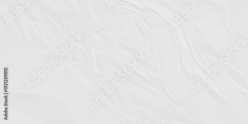 Paper texture background, Old paper background ripple soft white pattern wave crumple. Crushed and creased soft paper. Abstract wrinkle effect grunge and rough backdrop vintage page.