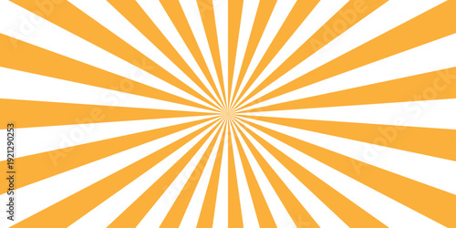 Vector sunray stripe background. Light sunburst glowing background. Sunburst pattern summer social banner. vector illustration pattern beam rays. Spiral radial striped backdrop design.