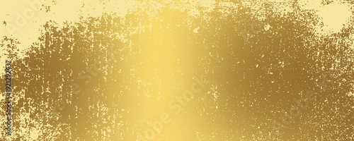 Gold Grunge Texture with distressed effect. Gold grunge wall texture. Abstract patina background. Vintage luxury Gold Background. Vector illustration