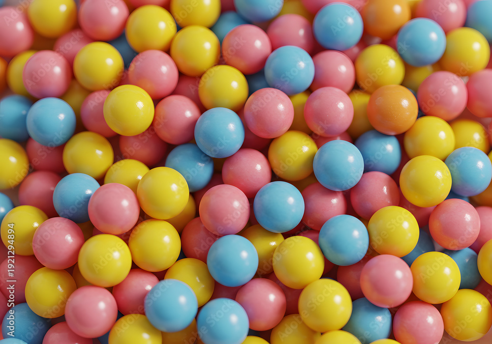 Obraz premium Colorful round spheres background