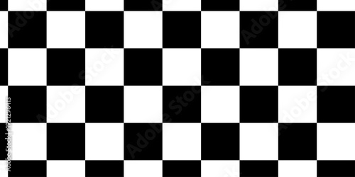 Chessboard pattern with black and white color. Black white finish line icon with checkered flag pattern. Simple black and white checkered abtract background. Black white checkerboard seamless pattern.