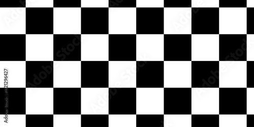Chessboard pattern with black and white color. Black white finish line icon with checkered flag pattern. Simple black and white checkered abtract background. Black white checkerboard seamless pattern.