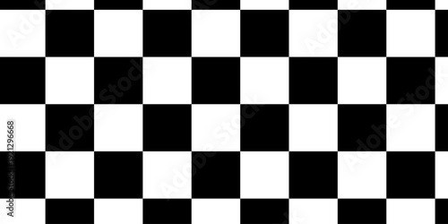 Chessboard pattern with black and white color. Black white finish line icon with checkered flag pattern. Simple black and white checkered abtract background. Black white checkerboard seamless pattern.