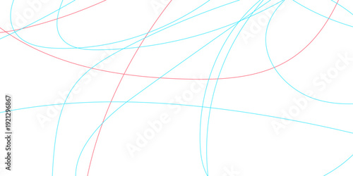 Random pattern colorful line stroke on a transparent background. Abstract white background colorful lines. Decorative pattern with tangled curved lines.Random chaotic lines abstract geometric pattern.