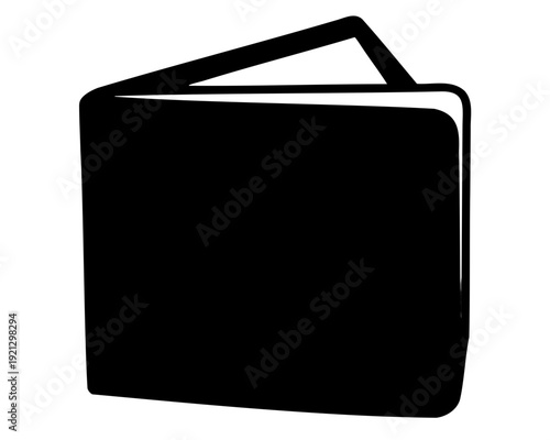 Open book icon graphic simple minimalist design symbol Vector