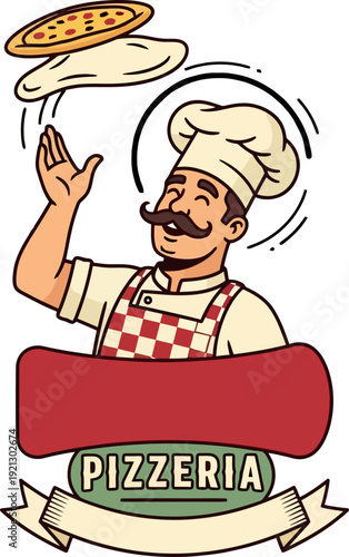 logo per una pizzeria italiana