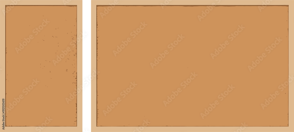 Fototapeta premium Blank cork board background set with textured notice board isolated vector collection