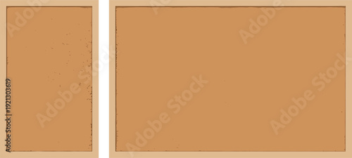 Blank cork board background set with textured notice board isolated vector collection