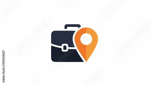 Navigation Briefcase Location Business Tool.