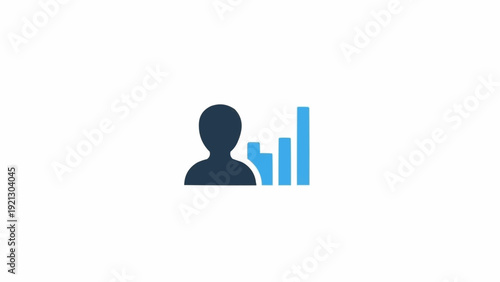 Businessman presenting data analysis results.