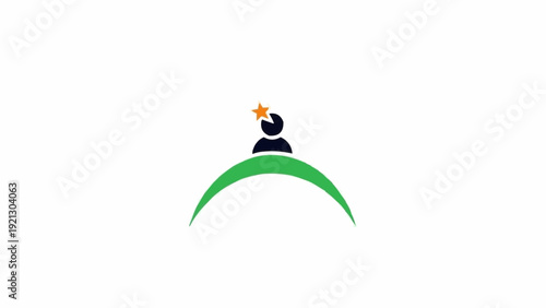 Simple iconic logo design element.