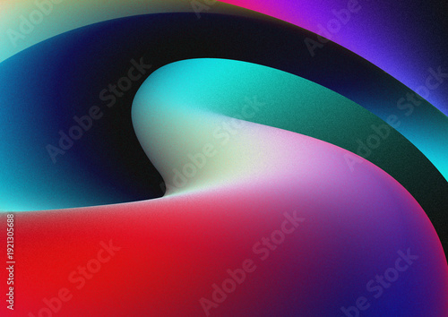 abstract wavy rainbow background