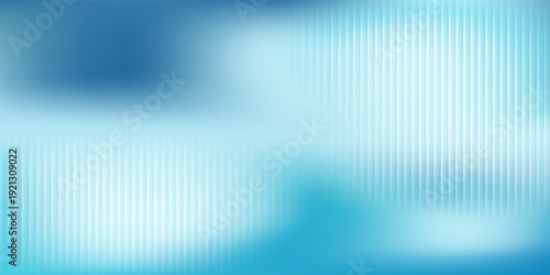 Art frosted glass texture with vertical lines and blue gradient blur perfect abstract modern design