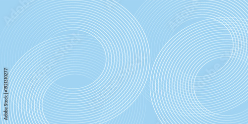 Background pastel colorful  blue and white gradations. Circle effect style geometric simple modern abstract nice