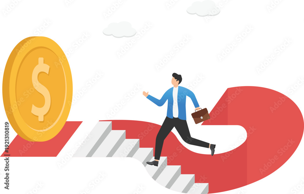 Fototapeta premium Navigating Strategic Questions and Discovering Wealth Growth Solutions