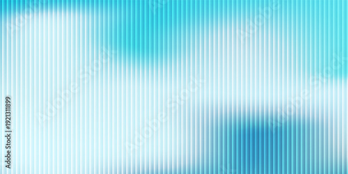 Modern frosted glass texture with vertical lines and blue gradient blur  perfect for modern design or modern abstract