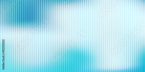 Modern frosted glass texture with vertical lines and blue gradient blur  perfect for modern design or modern