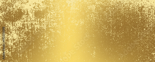 Gold Grunge Texture with distressed effect. Gold grunge wall texture. Abstract patina background. Vintage luxury Gold Background. Vector illustration
