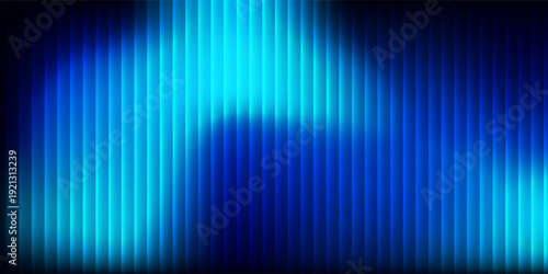 Vector dramatic blue wave dark background vertical stripes electric glow abstract