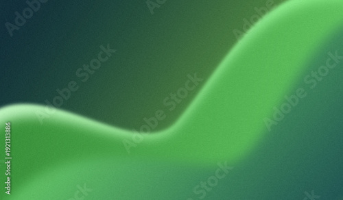 Abstract Green Gradient Wave Background with Smooth Minimal Modern Design Aesthetic