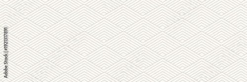 Geometric zig zag lines pattern background in gold and white shades for wall décor, banners, textiles, interior design and more.