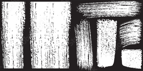 Black and white sketch of a wooden structure with vertical planks