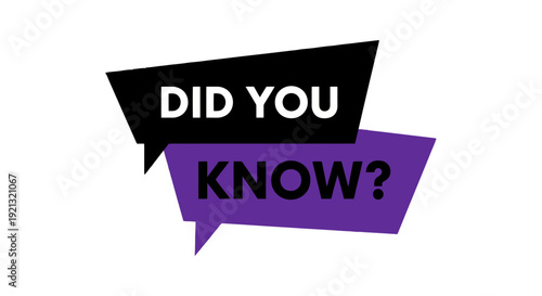 Did You Know Question Mark Speech Bubbles.