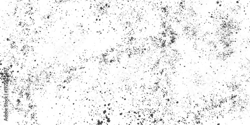 Dirty Dust Film Grain Speck Grit Grunge Overlay Texture on White Background with Noise Effect and Rough Distressed Surface Vector Illustration.
