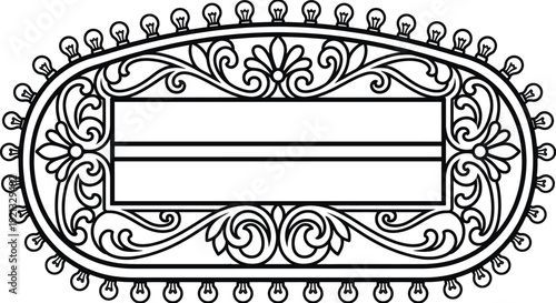 Cinema marquee board empty retro sign vector illustration