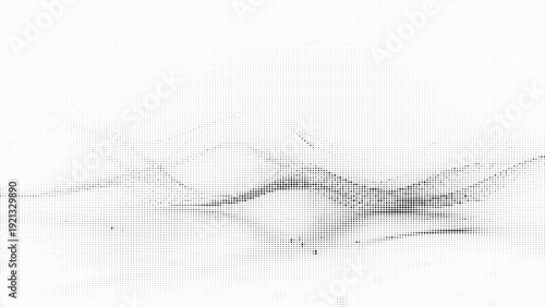 Halftone pattern with gradient effect on white background