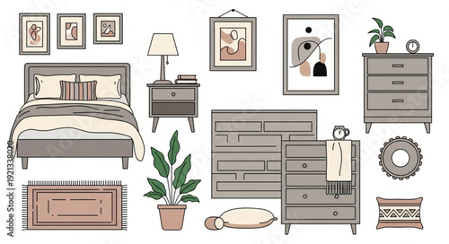 Bedroom Furniture and Decor Collection.
