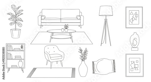 Black and White Interior Design Elements.